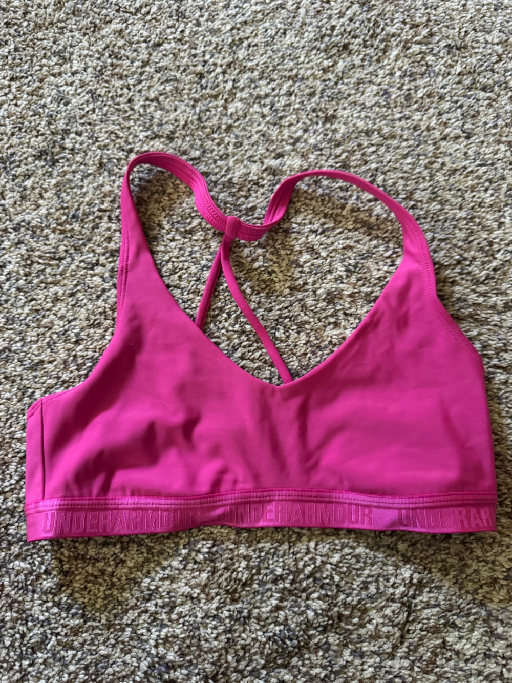 Under Armour Women’s Pink Athletic One-Piece Sports bra